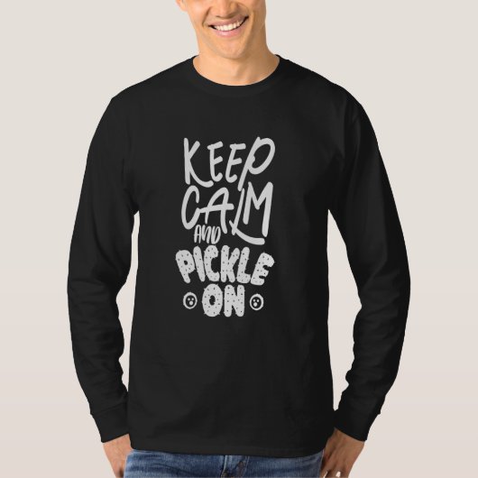 Houd kalm en pik aan t-shirt (Voorkant)
