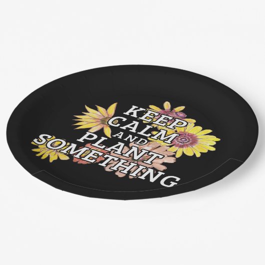 Houd Kalm en Plant Iets - Tuinman Papieren Bordje (Gekanteld)