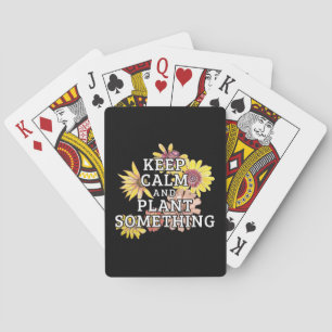 Houd Kalm en Plant Iets - Tuinman Pokerkaarten