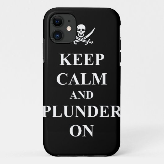 Houd kalm en plunderen Case-Mate iPhone case (Achterkant)