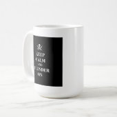 Houd kalm en plunderen koffiemok (Voorkant links)