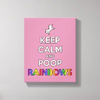 Houd kalm en poep RAINBOWS!