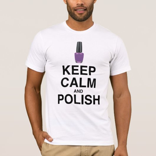 HOUD KALM EN POLISH! T-SHIRT (Voorkant)