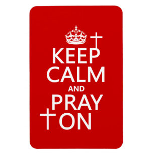 Houd kalm en Praag aan - alle beschikbare kleuren Magneet