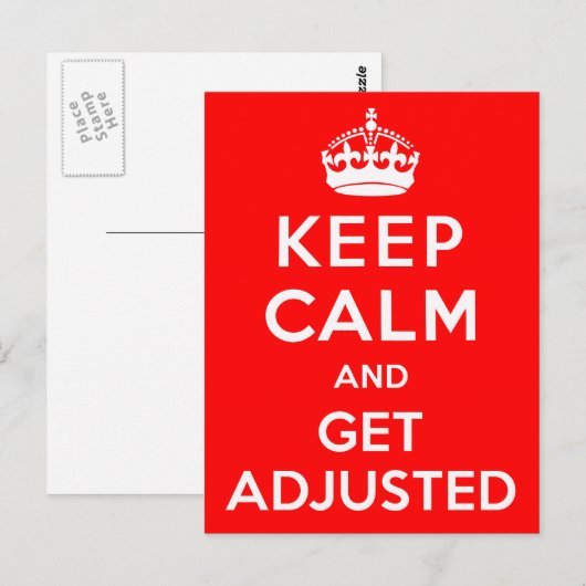 Houd kalm en profiteer van aangepaste Briefkaarten (Voorkant / Achterkant)