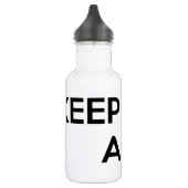 Houd kalm en Rack aan Waterfles (Links)