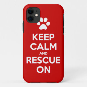 Houd kalm en redding op het gebied van dierenbesch Case-Mate iPhone case