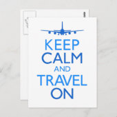 Houd Kalm en Reis Briefkaart (Voorkant / Achterkant)