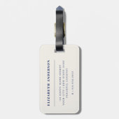 Houd kalm en reis ver weg handschrift Manuscript m Bagagelabel (Achterkant verticaal)