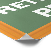 Houd kalm en retourneer mijn encils poster (Hoek)