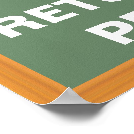 Houd kalm en retourneer mijn encils poster (Hoek)