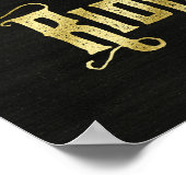 Houd kalm en rijd op goudpaarden poster (Hoek)