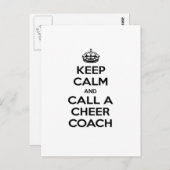 Houd Kalm en roep een Kop Coach Briefkaart (Voorkant / Achterkant)