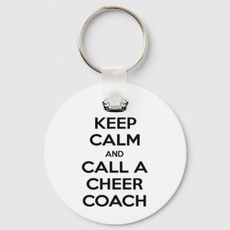 Houd Kalm en roep een Kop Coach Sleutelhanger