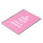 Houd Kalm en roep een Notitieboek van de Verloskun (Linkerzijde)