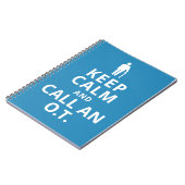 Houd kalm en roep een O.T.-Beroepstherapist Notitieboek (Linkerzijde)