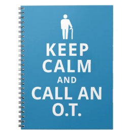 Houd kalm en roep een O.T.-Beroepstherapist Notitieboek