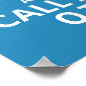 Houd kalm en roep een O.T.-Beroepstherapist Poster (Hoek)