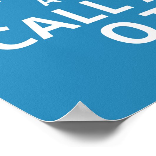 Houd kalm en roep een O.T.-Beroepstherapist Poster (Hoek)