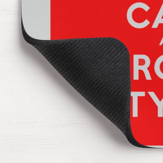 Houd kalm en Roll 60 Sixes Mousepad Muismat (Hoek)