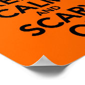 Houd kalm en Scène aan Poster (Hoek)