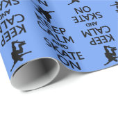 Houd kalm en Schaats op aangepast papier voor het (Rol Hoek)