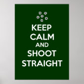 Houd kalm en schort recht poster (Voorkant)