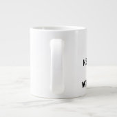 Houd kalm en schrijf krijgt mok (Achterkant)