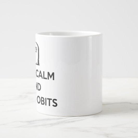 Houd kalm en schrijf krijgt mok (Voorkant)