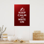 Houd kalm en schrijf op meme poster (Keuken)
