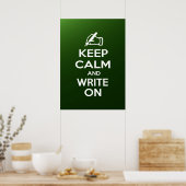 Houd kalm en schrijf op meme poster (Keuken)