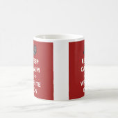 Houd kalm en schrijf op  Mok voor schrijfmachines (Center)