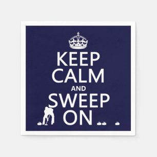 Houd kalm en Schuif aan (het krullen) (om het even Servetten