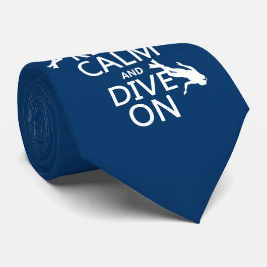 Houd kalm en (scuba) duik op (in om het even welke stropdas (Opgerold)