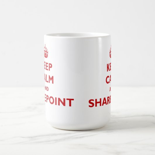 Houd kalm en SharePoint - Mok (Center)