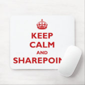 Houd kalm en SharePoint - Mousepad Muismat (Met muis)
