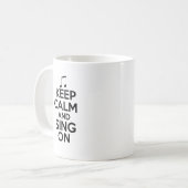 Houd kalm en Sing aan Koffiemok (Voorkant links)