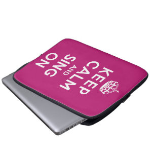 Houd kalm en Sing aan Laptop Sleeve