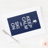 Houd kalm en skie op stickers (Envelop)