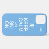 Houd kalm en skies op aangepaste hoesjes (Achterkant (horizontaal))