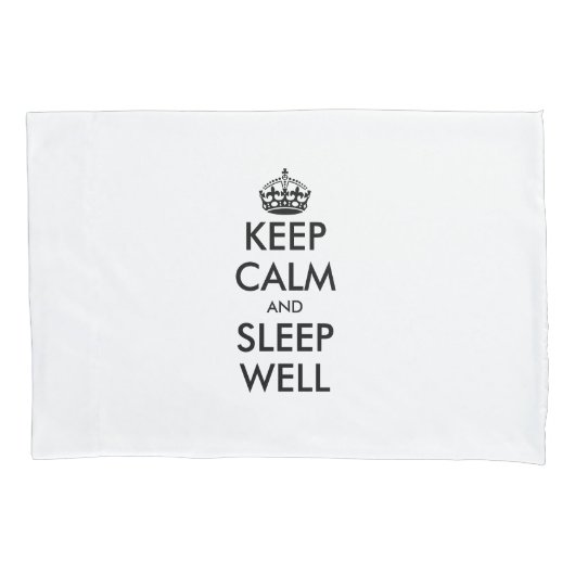 Houd kalm en slaap goed grappig douane kussensloop (Voorkant)