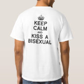 HOUD KALM EN SLEEP EEN BISEXUAL T-SHIRT (Achterkant)