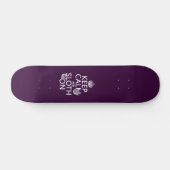 Houd kalm en Sleuf aan Persoonlijk Skateboard (Horizontaal)