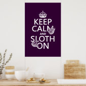 Houd kalm en Sleuf aan Poster (Keuken)