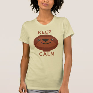 Houd kalm en Sleuf aan T-shirt