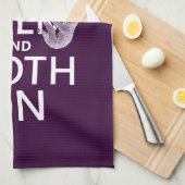 Houd kalm en Sleuf aan Theedoek (Quarter Fold)