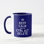 Houd kalm en sluit CTRL Alt Schrapping Mok (Links)