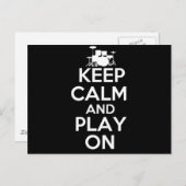 Houd kalm en speel aan (drums) briefkaart (Voorkant / Achterkant)
