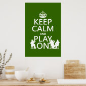Houd kalm en speel aan (vaste instrumenten) poster (Keuken)