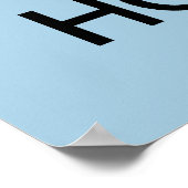 Houd kalm en speel aangepaste Hockey-kleurenposter Poster (Hoek)